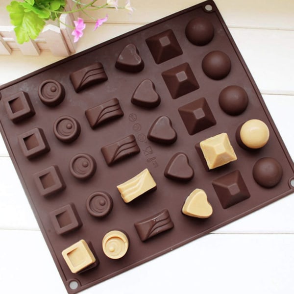 30 Grupper Gör själv Choklad Maltos Bakning Silikonform - spot sales