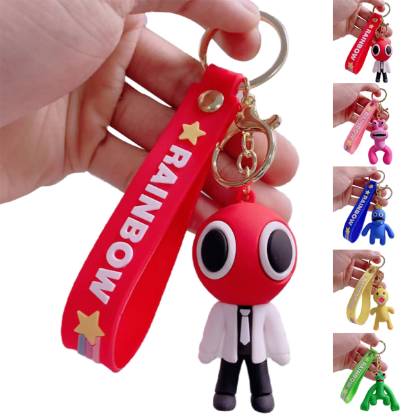 Roblox Rainbow Friends Duck Keychain Bag Pendant Kid Xmas Gifts - spot försäljning red