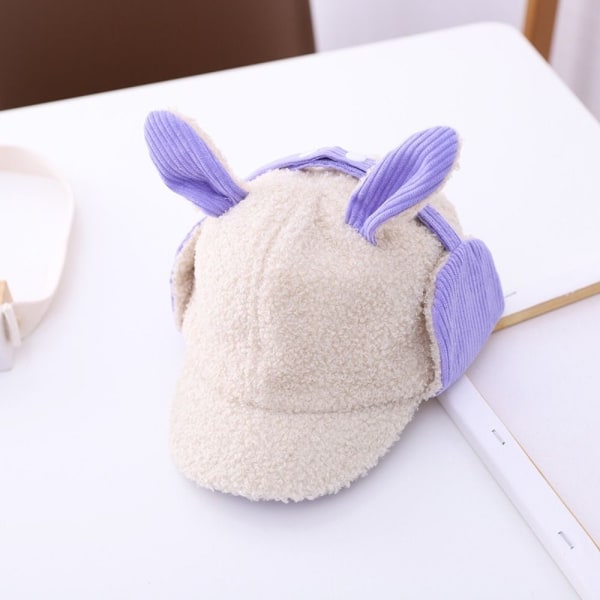 Lasten hattu Rabbit hat PURPLE - varastossa Purple