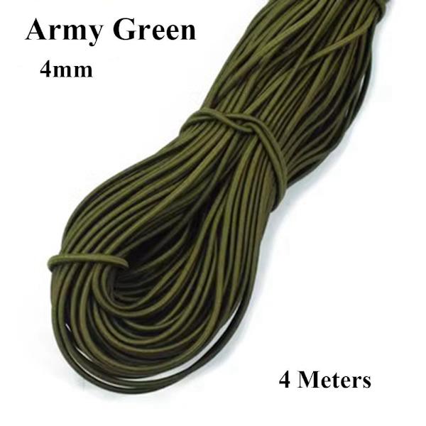 Vahva elastinen kuminauha ARMY GREEN 4MM - varastossa Army Green 4mm