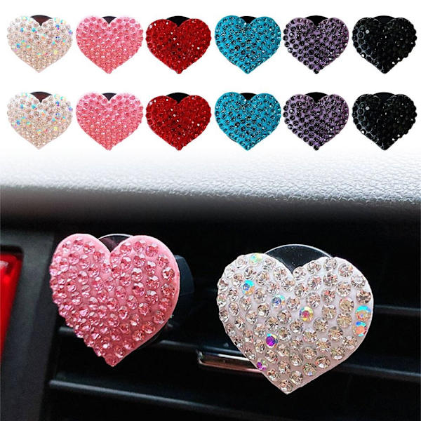 4 kpl Auton aromaterapiaklipsi Auton ilmaventtiilin pidike PINK - spot ale Pink