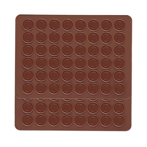 2kpl Silikoniselkämatto 48 reikää Macarons Silicone Mat - varastossa