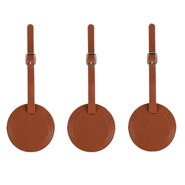 Resbagageetiketter Resväska Identifieringsetikett BRUN - on stock brown
