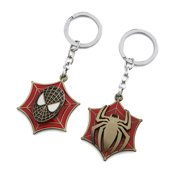 Spider-Man Zinklegering Roterbar Nyckelring Skolväska Ryggsäck Orn - high quality C