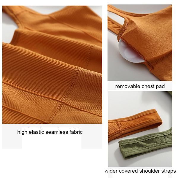 Naisten urheiluliivit Yoga rintaliivit ORANSSIT - varasto orange