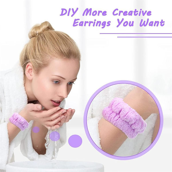 Face Wash Armband Spa Handledstvättband GRÅ - stock Grey