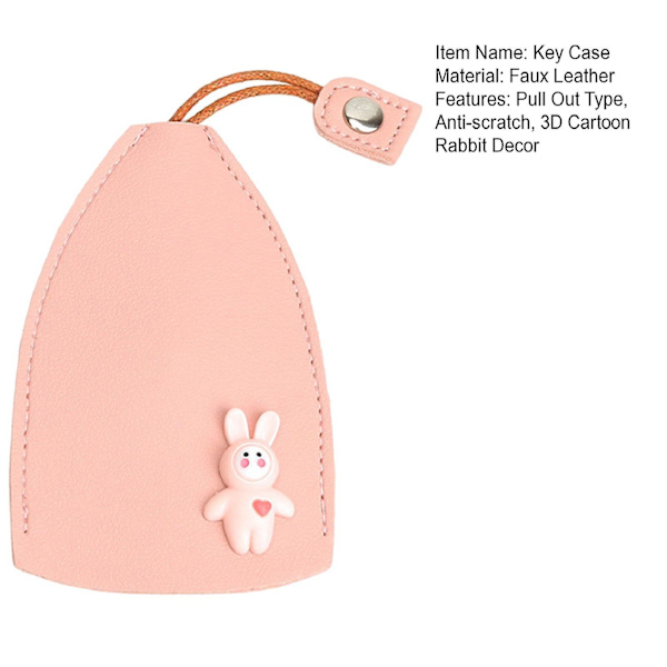 Case anti-scratch Anti-damm Vattentät utdragstyp Förvaringsartiklar Bilnyckelring i konstläder Nyckelplånbok Daglig användning - spot sales Pink