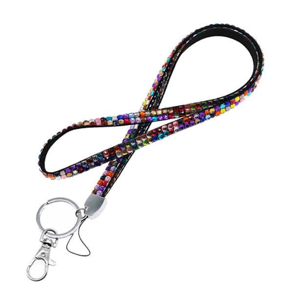 Bling Crystal Lanyard Rhinestone ID kaulanauha MULTICOLOR - korkea laatu multicolor