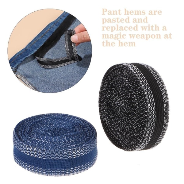 10st Rullade Byxor Patch Byxor Paste Edge Tape GRÅ - spot sales Gray