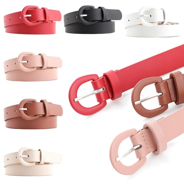 Läderbälte Hästskospänne Midjeband CAMEL - spot sales camel