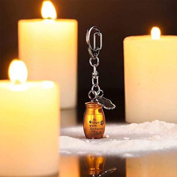 Kremeringsurnor för husdjur Nyckelring Askhållare ROSE GULD B - high quality Rose Gold B-B