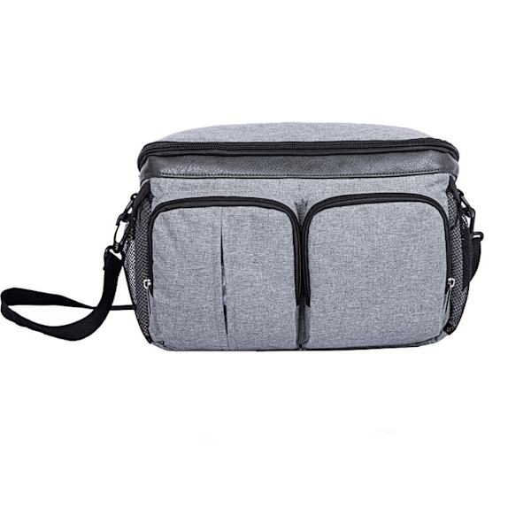 Baby Barnvagn Mammaväska Crossbody-väska Förvaringsväska grey - on stock grey