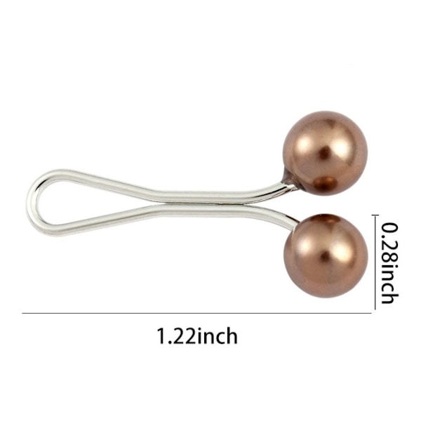 24st Pearl Clip Sjal Scarf VIT - stock white