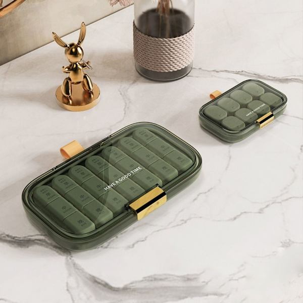 Pill Box Pill Case VALKOINEN - korkea laatu White S