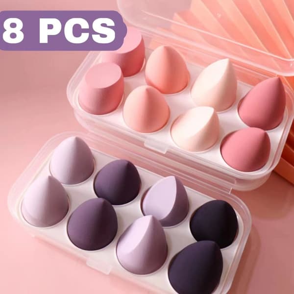 8 ST Makeup Puff Powder Puff GRÖN - high quality Green