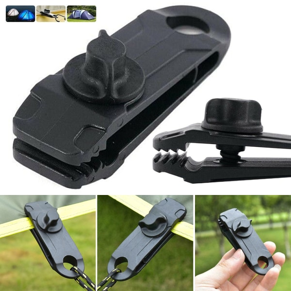 1/5/10 st Tält Tarp Clips Klämma Camping Survival Återanvändbar - spot sales 5 PCS