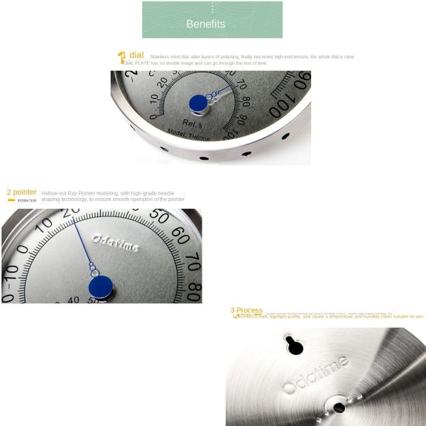 Analog Hygrometer inomhustermometer MED FÄSTE - spot försäljning With bracket