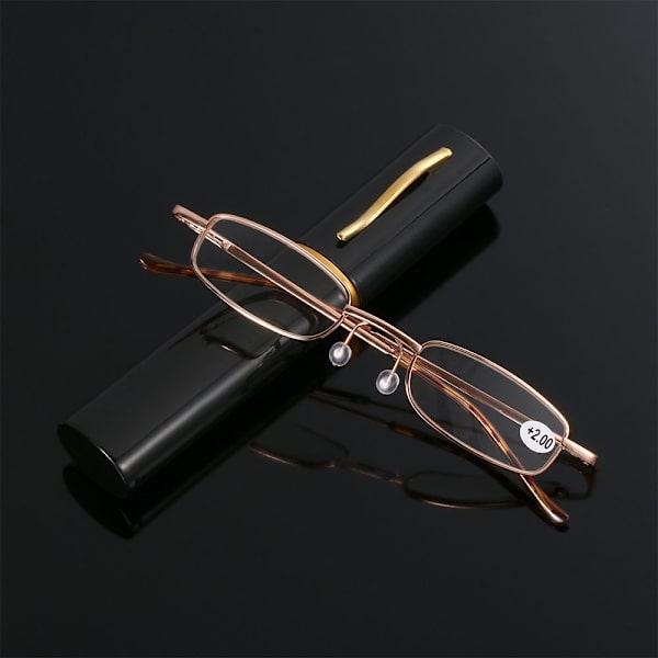 Läsglasögon med case ROSE RED STRENGTH 3,50 - high quality rose red Strength 3.50