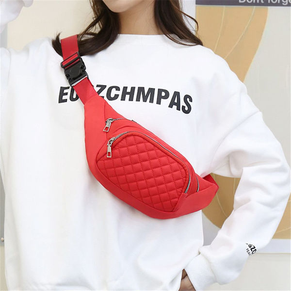 Crossbody Waist Bag Fanny Pack Rintalaukku PINK - spot sales pink