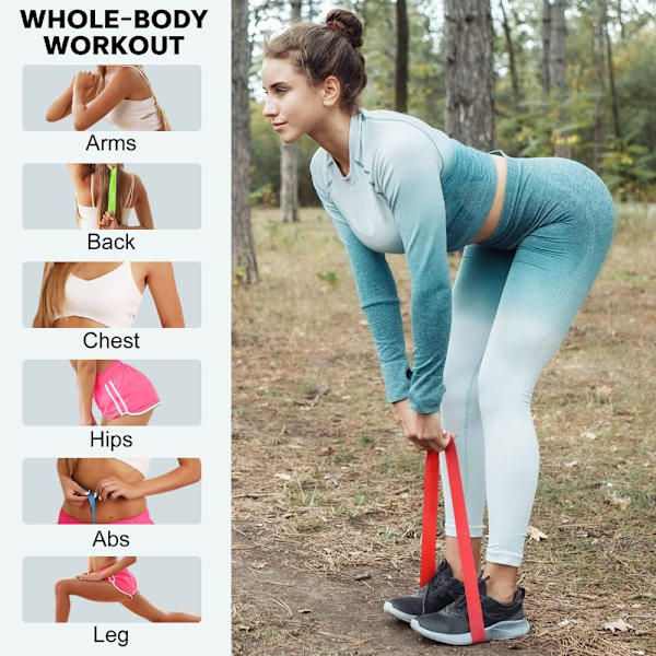 Resistance Bands Fitness MED VÄSKA With a bag - high quality With a bag