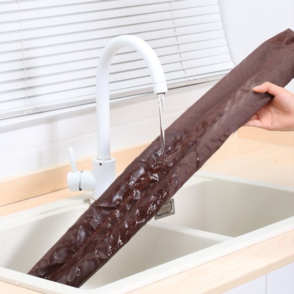 Dörr Botten Tätningslist Drag Excluder VIT-PVC MATERIAL - spot försäljning