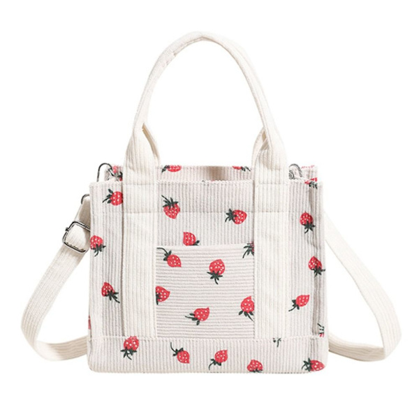 Kangaskassit Käsilaukkulaukku JORDGUBB - spot-myynti Strawberry