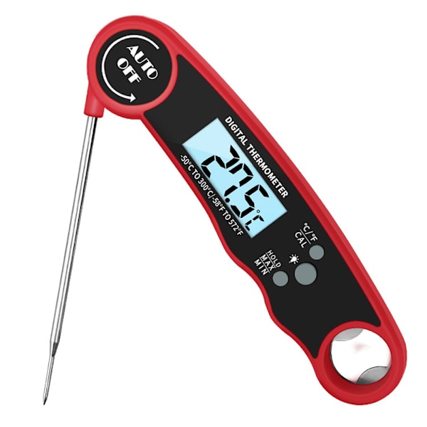 Kötttermometer Digital för grillning BBQ Matlagning - spot sales red