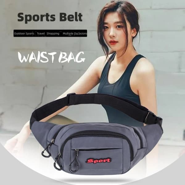 Liten bältesväska Crossbody-handväskor GRÅ - stock gray
