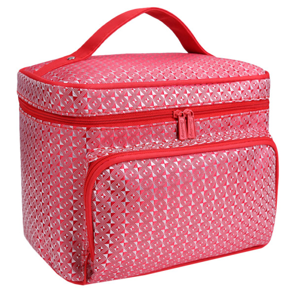 Kvinnor kosmetiska case Make Up Handväska förvaringsväska - on stock Red