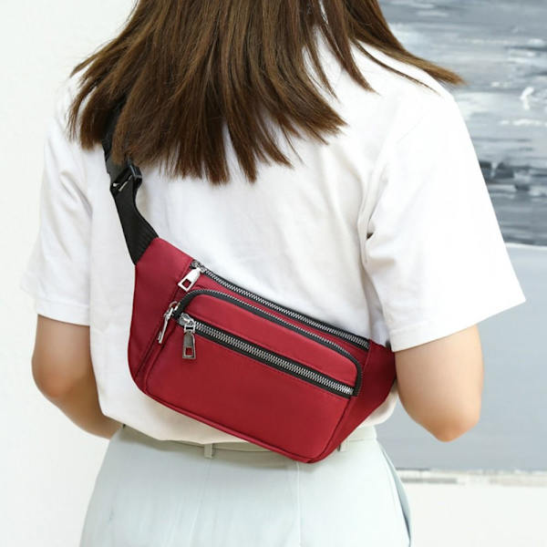 Midjeväska Bröstpaket LILA RÖD - stock purplish red