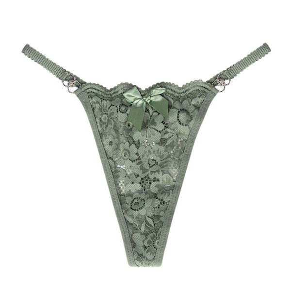 Stringtrosa i spets GRÖN - high quality Green M