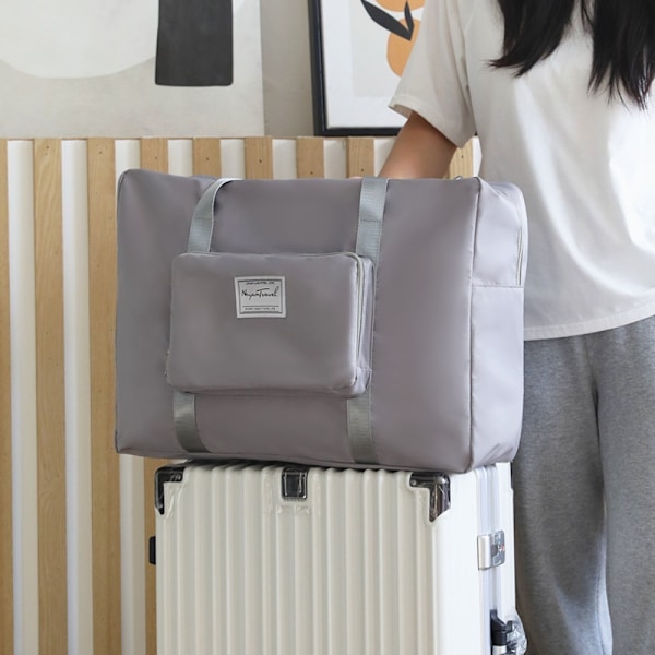 Matkalaukkulaukku Suurikokoinen kokoontaittuva matkalaukku HARMAA - spot sales grey