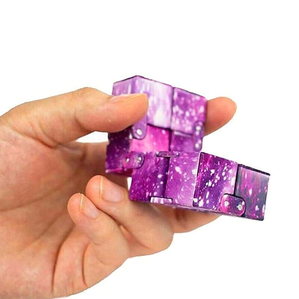 Finger Cube Magic Fidget -lelupeli lapsille aikuisten luokkahuoneen toimisto - loki Blue Starry Sky