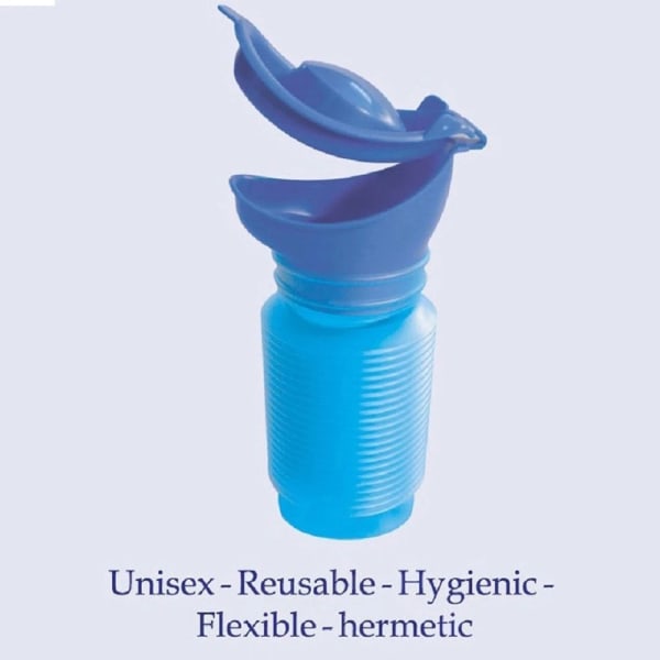 Urinal Flasklock 750ml Bärbar Toalett Utomhus Bil Nödsituation - stock