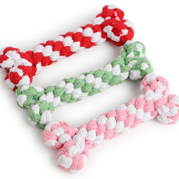 Hundleksaker Bittålig leksak RÖD&VIT - on stock Red&White