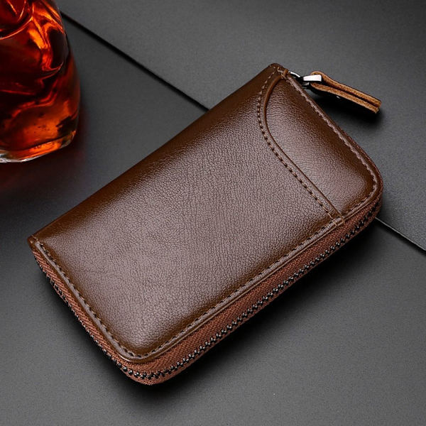 Bilnyckelväska Nyckelhållare BRUNT UTAN SPÄNNE - on stock Brown Without Buckle-Without Buckle