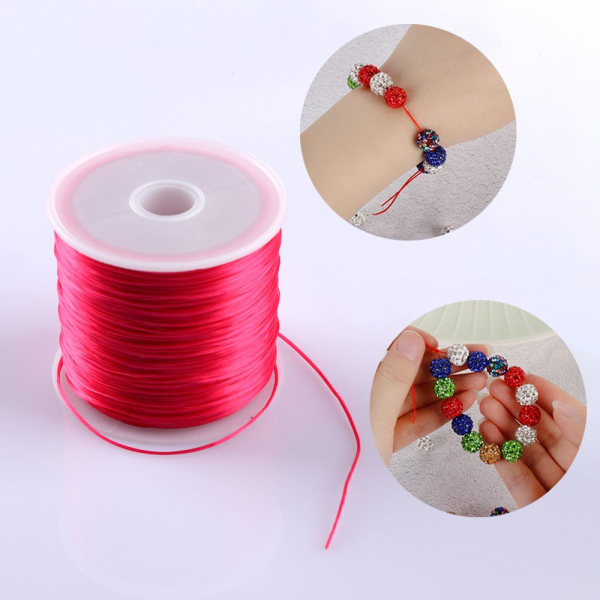 Vahva Joustava String Rannekoru Helminauha Crystal Thread 10M - varastossa