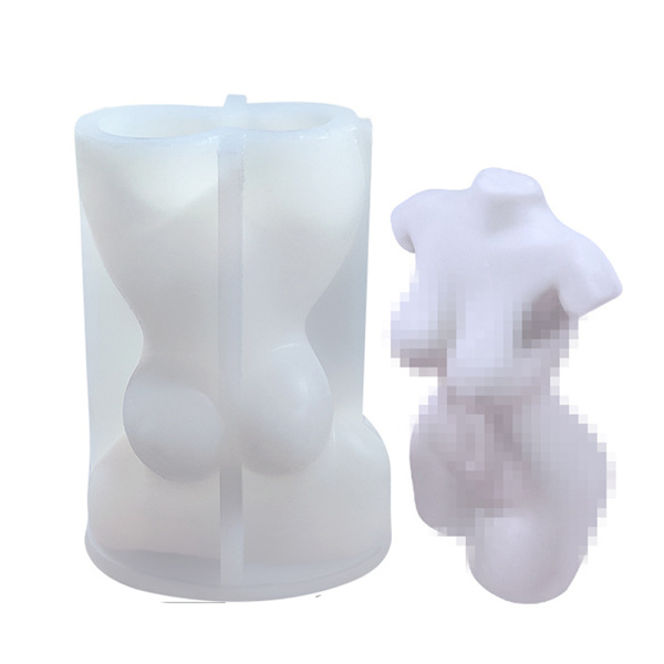 3D DIY Body Candle Mould Silikonform Form - spot försäljning #2 small S