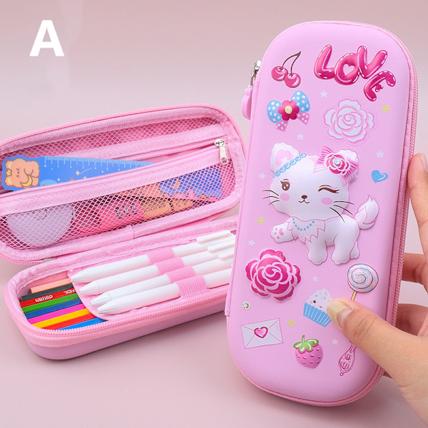 Case Kawaii -koulukynäkotelo Paperitarvikkeet Estuche 3D Sp - spot-myynti A