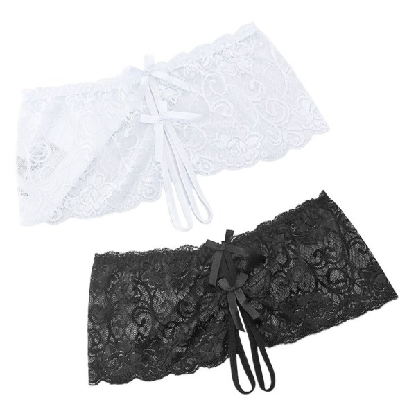 Pitsihousut G-string Strings WHITE&BLACK - varastossa White&Black