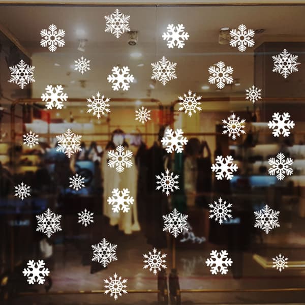 1 set Väggdekaler Snöflingor Dekaler Väggkonst TYP 4 - high quality