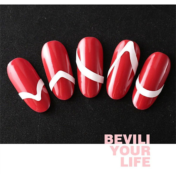 50 st franska nagelklistermärke Nagelförstärkning STYLE-4 - high quality Style-4