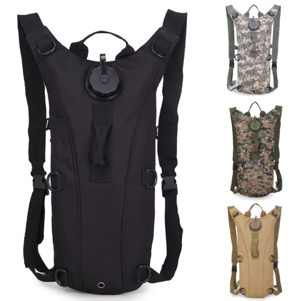Tactical Hydration Ryggsäck 3L Blåsvatten Väskas - on stock Black