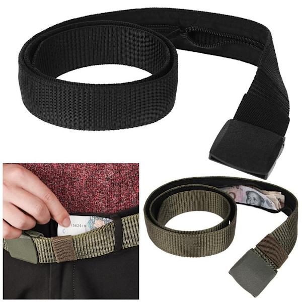 Nylon Hidden Cash Pocket Taktisk midjeband MARINBLÅT - on stock