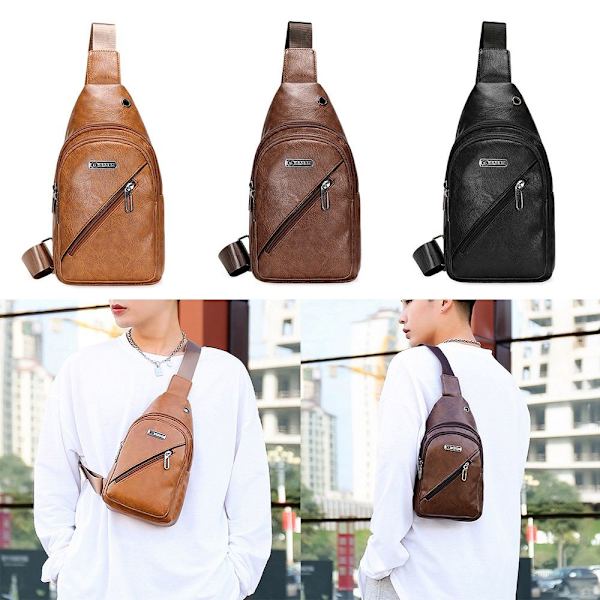 Sling Crossbody Bag Axel Ryggsäck LJUSBRUN - high quality Light Brown
