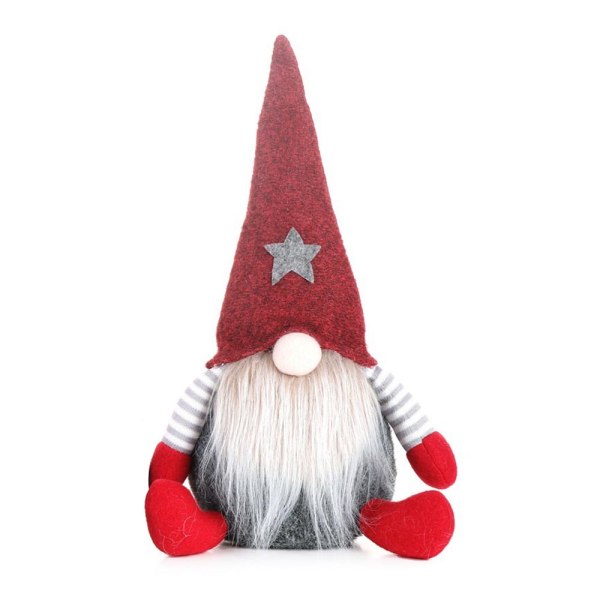Christmas Gnomes Plysch Santa Doll Dwarf Elf Ornaments Xmas Decal - spot försäljning red