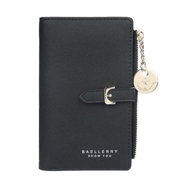 Kvinnors kopplingsplånbok, Baellerry Ladies Fashion Leather Long - spot sales Mörkblå