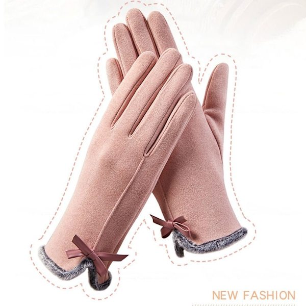 Varma handskar Ridhandskar ROSA - on stock pink