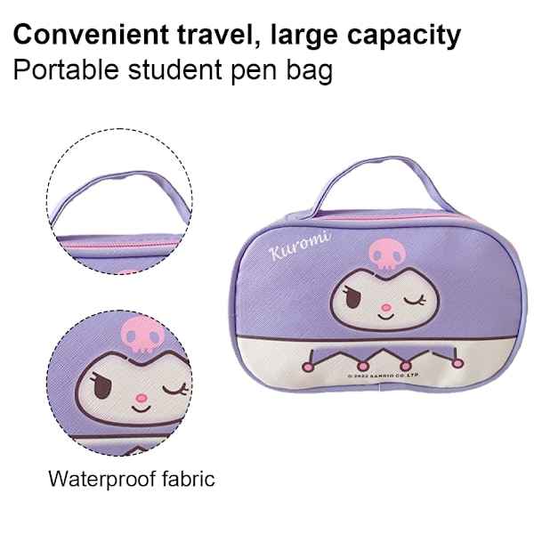 Student Pennväska Pennfodral Case Dragkedja Stor förvaring - high quality