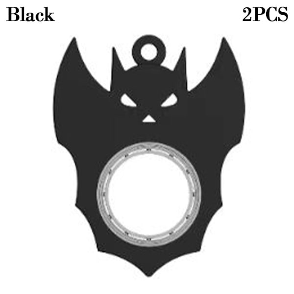 2ST Metall Roterande Toy Ryggsäck Spänne SVART - spot sales Black